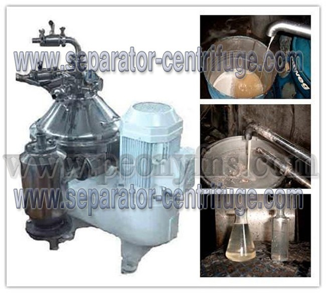Verticle Type Self cleaning Coconut Oil Separator Centrifugal Separator with SKF Bearing