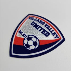 Customized Flocking Logo Durable Heat Transfer Patches For Clothing