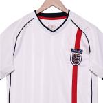 England Retro 2002 Home National Team Football Jerseys Classic Replica