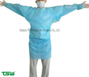 China 116*188cm Waterproof Disposable CPE Gowns With Thumb Loop wholesale