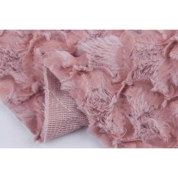 DDP USA No MOQ High Quality Soft 100% Polyester Custom Solid Color PV Velvet Fabric Shaoxing 3D Flowers Embroidery Fabric