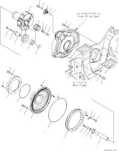 China 17M-27-00330 17M-27-00311 For Komatsu Bulldozer D275AX-5EO Travel Assembly Final Drive Travel Motor Original Aftermarket wholesale