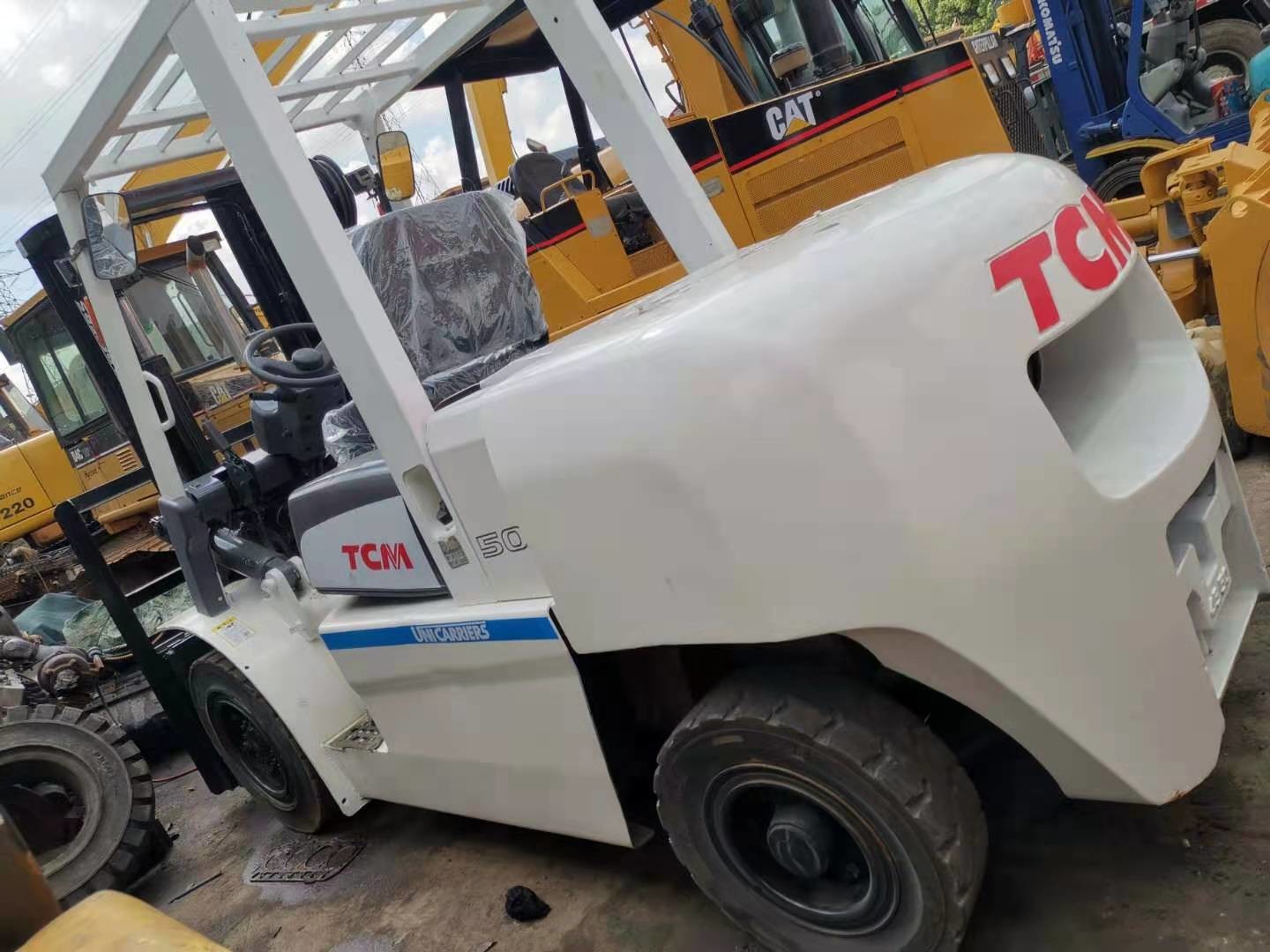 Internal Combustion TCM FD50 5T 2nd Hand Forklift Trucks