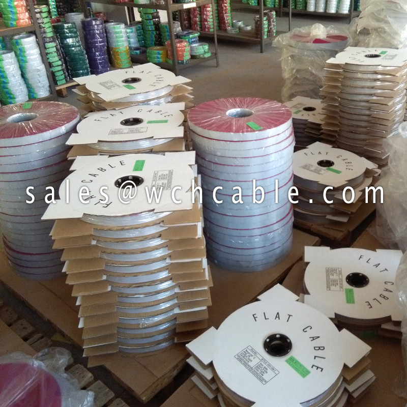 XLPE Flat Ribbon Cable UL21016 #26AWG 10Pins 1.0mm Pitch