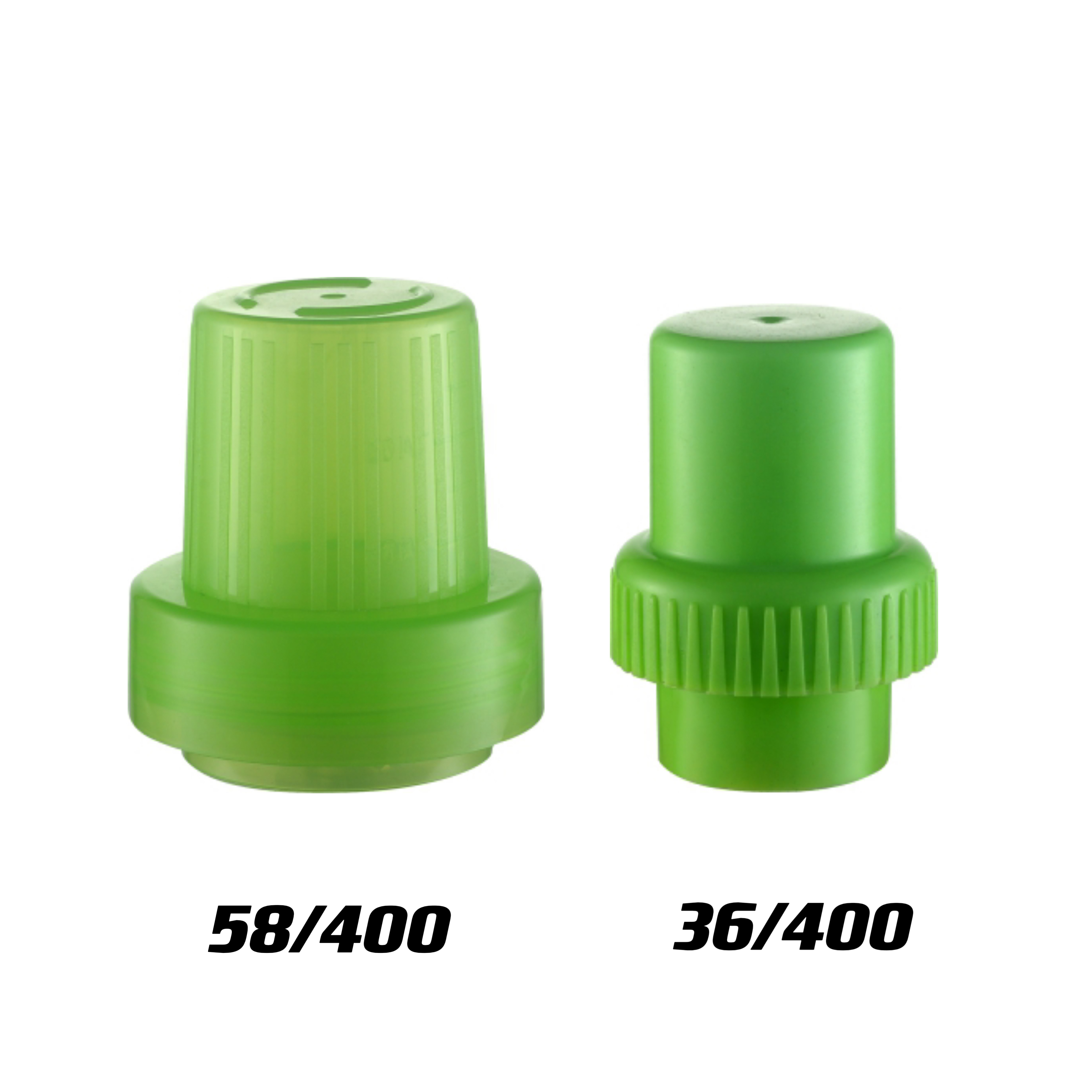 36mm 58mm PP Plastic Laundry Detergent Measuring Cap Green Bottle Cap for 48/400 Bottles