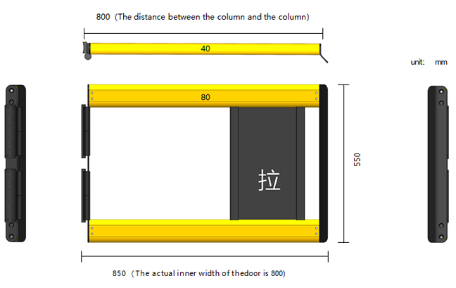 Revolving Door Warehouse Flexible Anti-Collision System FS-2023A