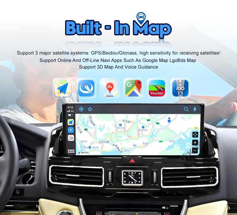 12.3inch Android Carplay Car radio For Toyota land Cruiser LC200 Multimedia Player Stereo Android GPS Navigation Carplay
