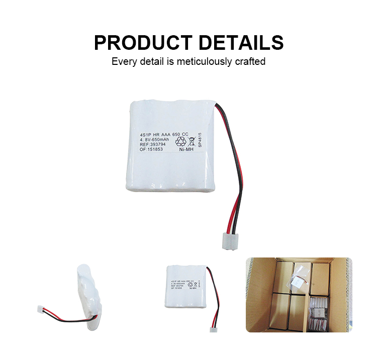 NiMh Aaa Emergency Light Batteries Pack 4.8v 650mah Battery