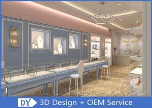 China Custom Jewelry Wall Display Cases With Wood + Glass + Lights + Lock wholesale