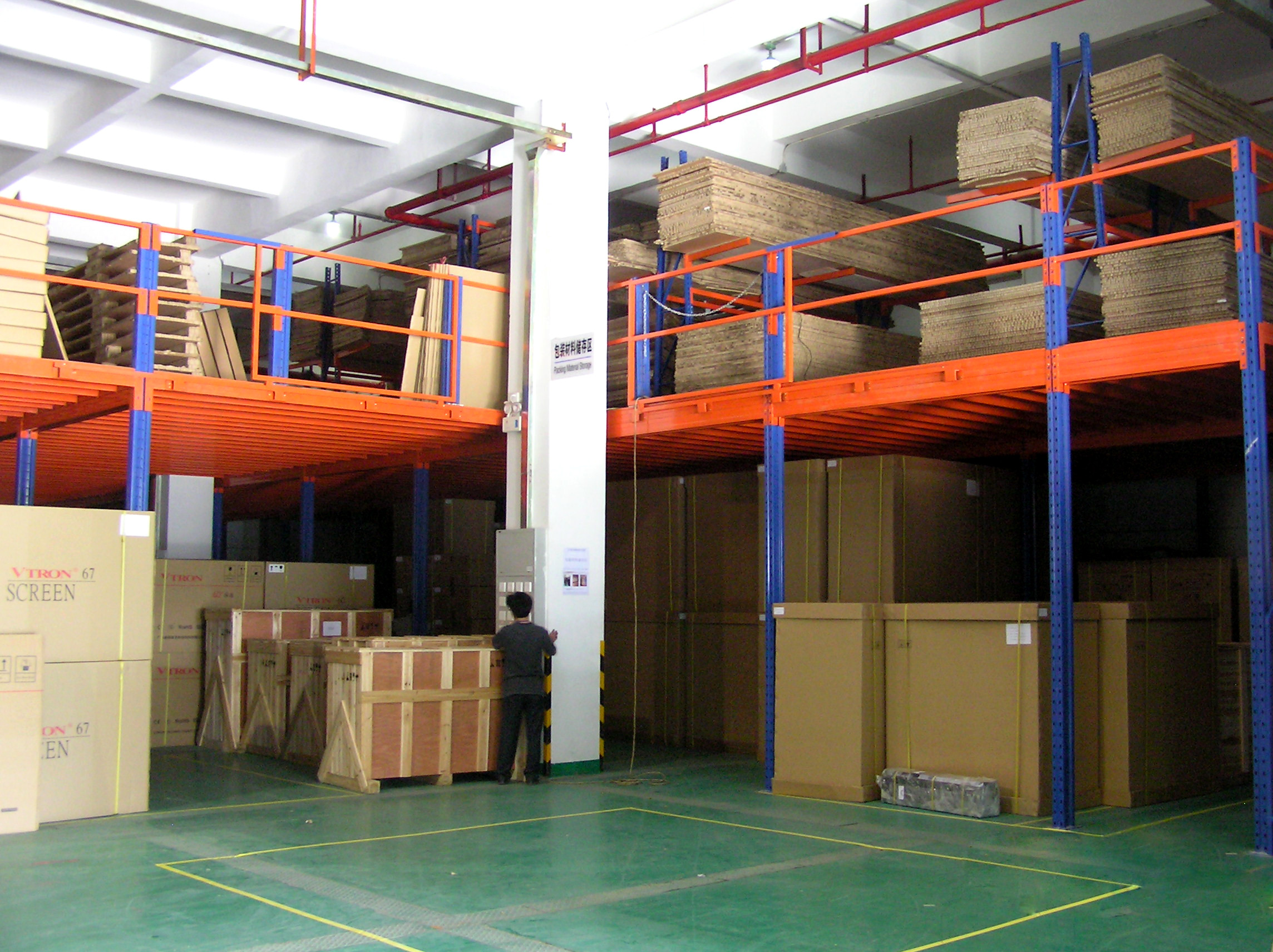 Conveninet Storage Industrial Mezzanine Floors , 500kg - 1000kg Per Square meter