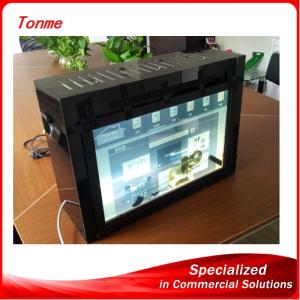 China 32 inch transparent lcd advertising showcase with touch screen wholesale