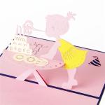 Craft Paper Customized 3d Pop Up Greeting Card 2mm Thickness