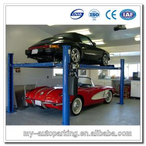 China Double Four Post Lift 2 Level Parking Lift Auto Elevator wholesale