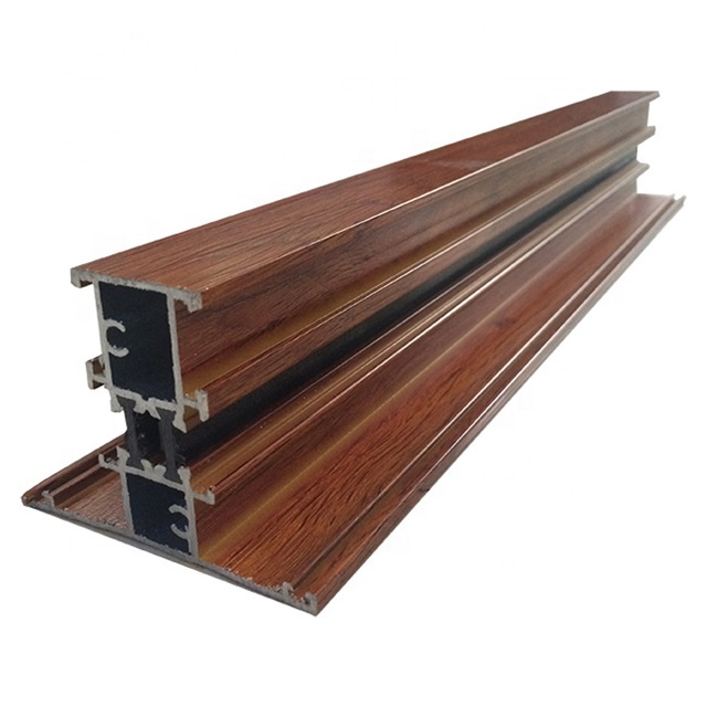 Timber Look Aluminum Alloy Profile Elegant Appearance Smooth And Subtle Edges