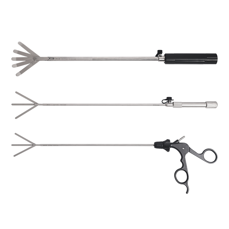 5mm 10mm Reusable Laparoscopic Fan Shaped Retractor with 3 Blades and 5 Blades Forceps