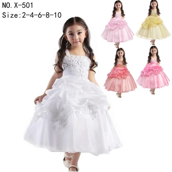 girl's princess dress evening dress wear party dress ready goods ready to ship