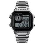 45mm Stainless Steel Led Watch Waterproof OEM Goldtone Multi Functional