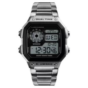 China 45mm Stainless Steel Led Watch Waterproof OEM Goldtone Multi Functional wholesale