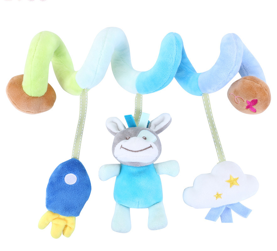Plush Bb Pendant Car Toy Newborn Wind Chime Bed Hanging Toys for Baby Crib Stroller