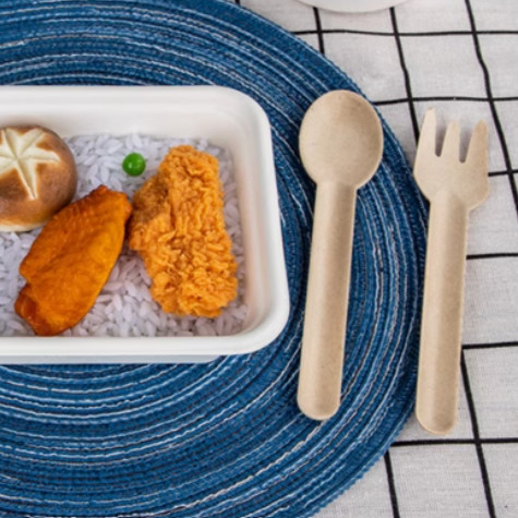 Eco Friendly Sugarcane Disposable Cutlery Pulp Knife Food Safe