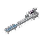 Fully Automatic Chocolate Bar/Biscuit/Cake Flowing Packing Machine Food Wrapping