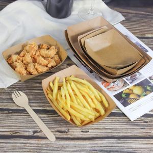 China Versatile Kraft Paper Boat Tray Oven,burger Holder Box wholesale