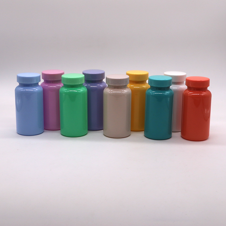 150ML PET Capsule Pill Bottle in Various Customizable Colors for Oral Solid Medicine