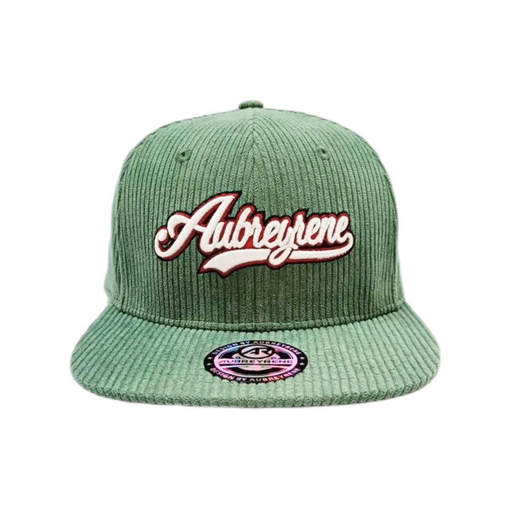 Unisex Constructed 6 Panel Snapback Hat Corduroy Flat Peak Mid Profile Snapback