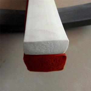 China Soft Colored Silicone Foam Strip No Poison For High Temperature Sealing wholesale