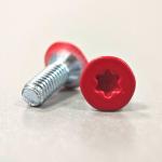 Customized Red Painted Torx Drive Screw Stainless Steel Star Head Wood Screws