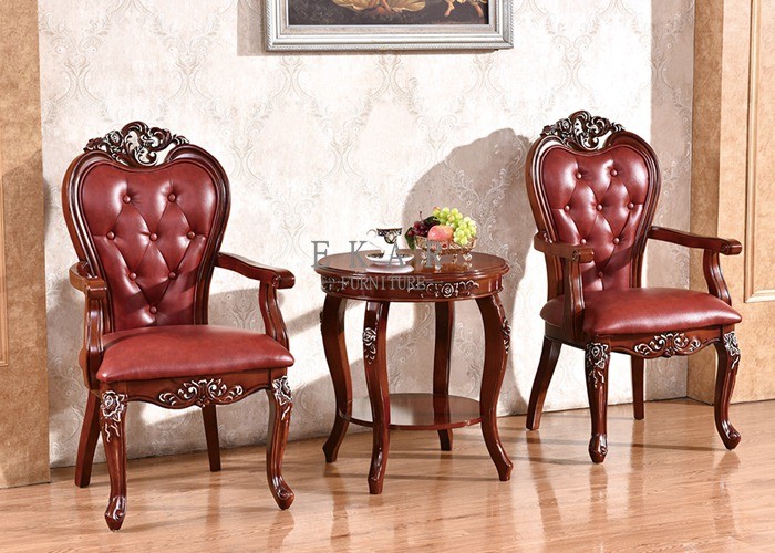Wood carved dinning chair antique carved armchair