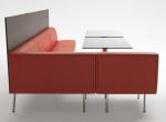 Solid Wood Frame Fabric KTV Modern Sectional Sofa