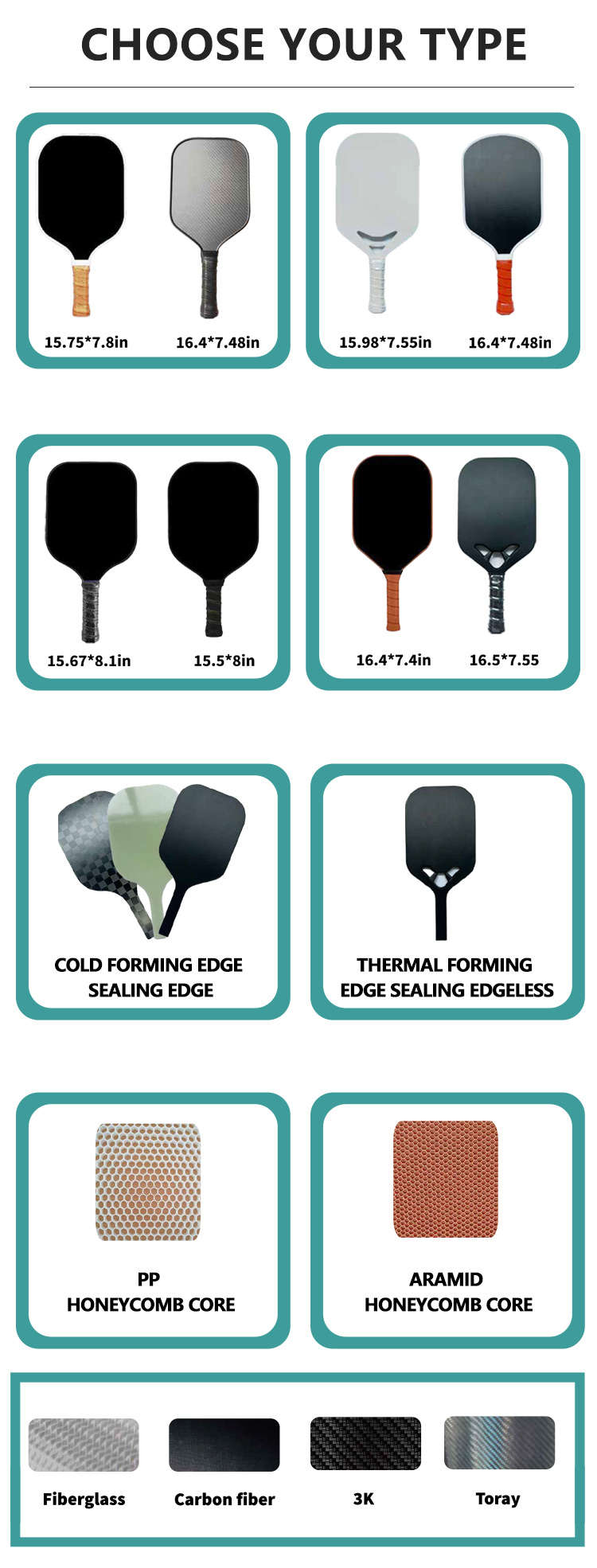 Pack Bubble Bag/pcs USAPA Approved Pickleball Paddle Set for All Ages and Skill Levels