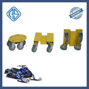 China Steel Anti Rust Snowmobile Dolly Set Gravel V Slide PVC Rotary Casters wholesale