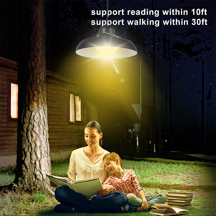 Solar Powered Waterproof Chinese Hanging Led Lantern For Camping Garden Yard Portable