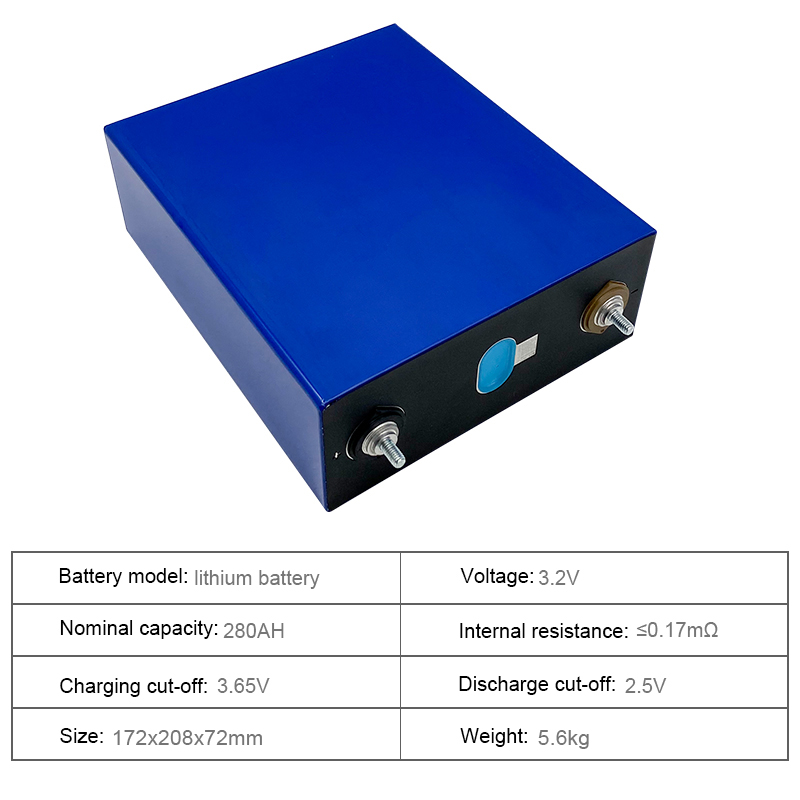 BAIDUN M6 LFP 48V Lithium Battery 3.2V 280K 172*208*72mm