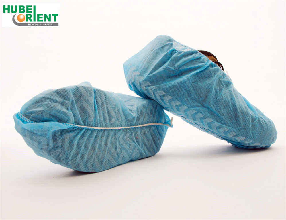 80g/m2 PP CPE Disposable Boot Covers With PVC Sole