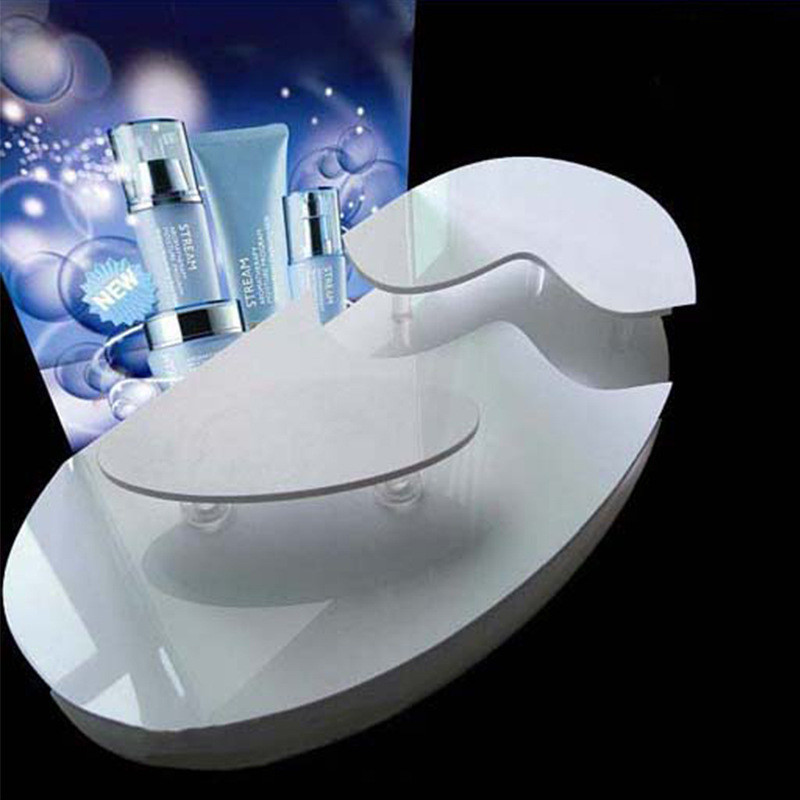 Custom Acrylic Cosmetic Display Stands for Skincare Products in Malls and Supermarkets