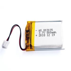 China 800mAh 3.7 V Lithium Polymer Battery Within 1C Rate wholesale