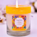 Luxury Painted Packaging Box Scented Jar Candle Soy Wax Glass For Wedding