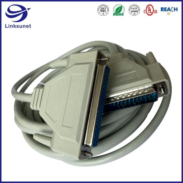 DB9 TPE Silver Male and Female Connector for Electrical Wire Harness
