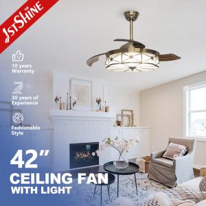 China Smart Decorative Invisible Bladeless Neon Chandelier Ceiling Fan for Home Hotel Office wholesale