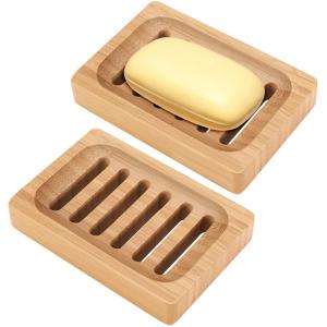 China SGS Bamboo Natural Wood Soap Dish Home Bathroom Accessories wholesale