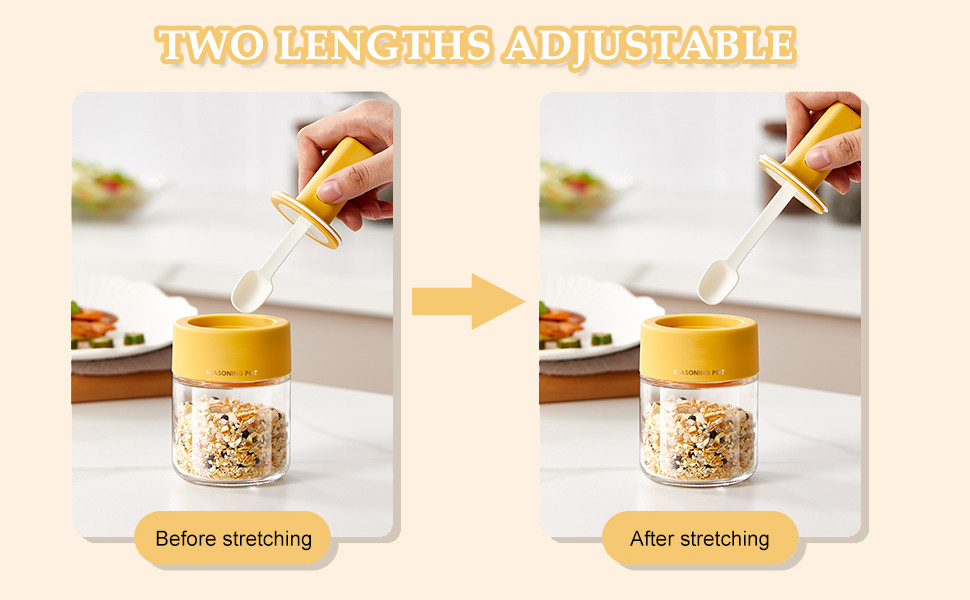 Customized Packaging Airtight Clear Seasoning Spice Container Glass Condiment Jar Set