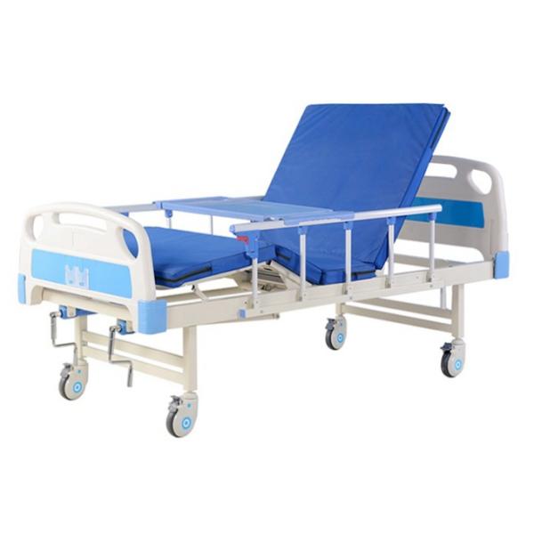 86.6in 95 CM Manual Lift Hospital Single Shaking Manual Fowler Bed Aluminum Alloy