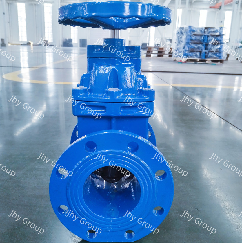 DN150 Resilient Seated Gate Valve Ductile Iron Hand Wheel Non Rising Valve