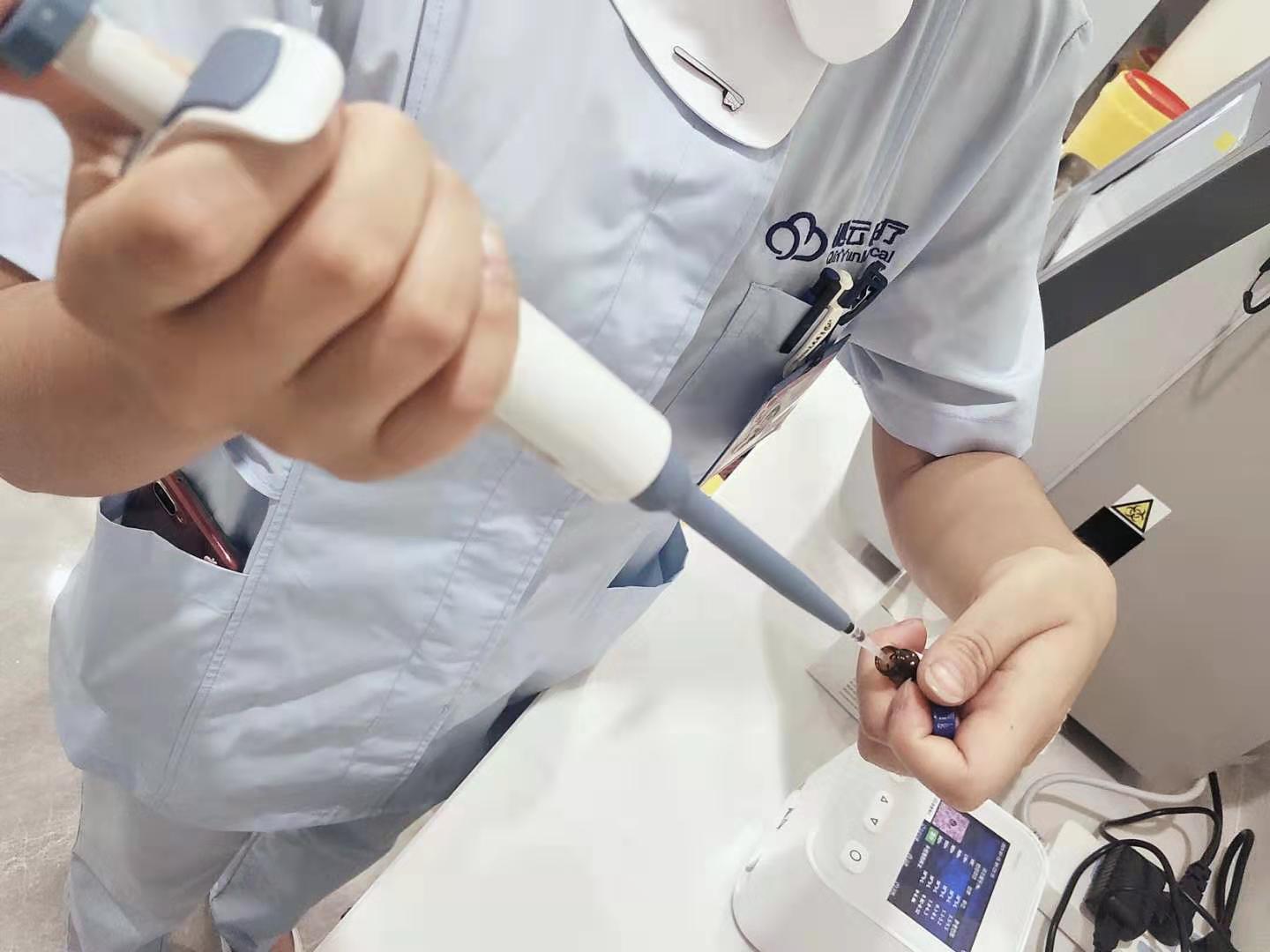 POCT device (WBC-6) Colorful screen hematology WBC Analyzer with microfluidics chips
