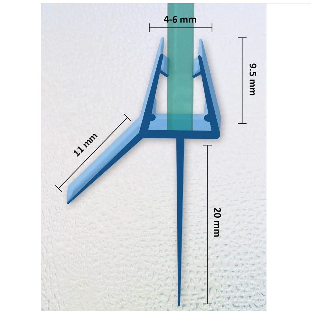 Silicone Shower Door Seals Glass Door Sweep for Superior Water Resistance