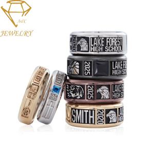 China 316L Stainless Steel Custom Made Class Rings wholesale