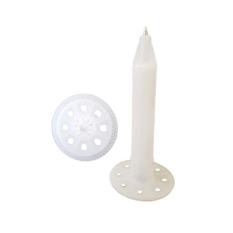 White Plastic Drywall Anchors / External Insulation Board Fixings Strong Penetration